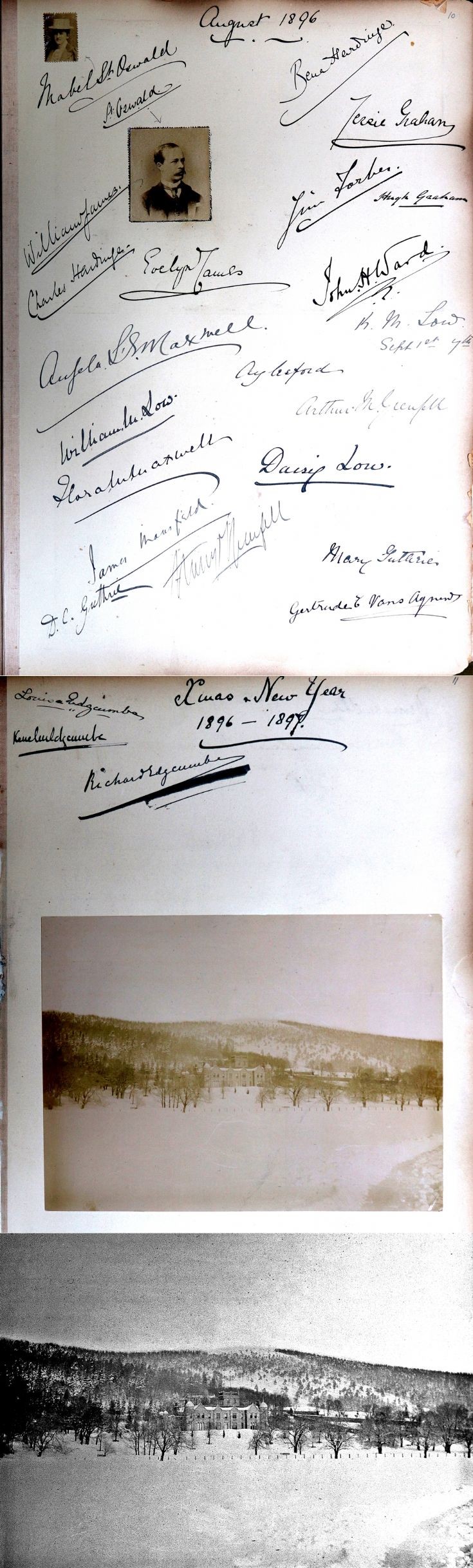 36 Castle Newe Visitors Book 1896