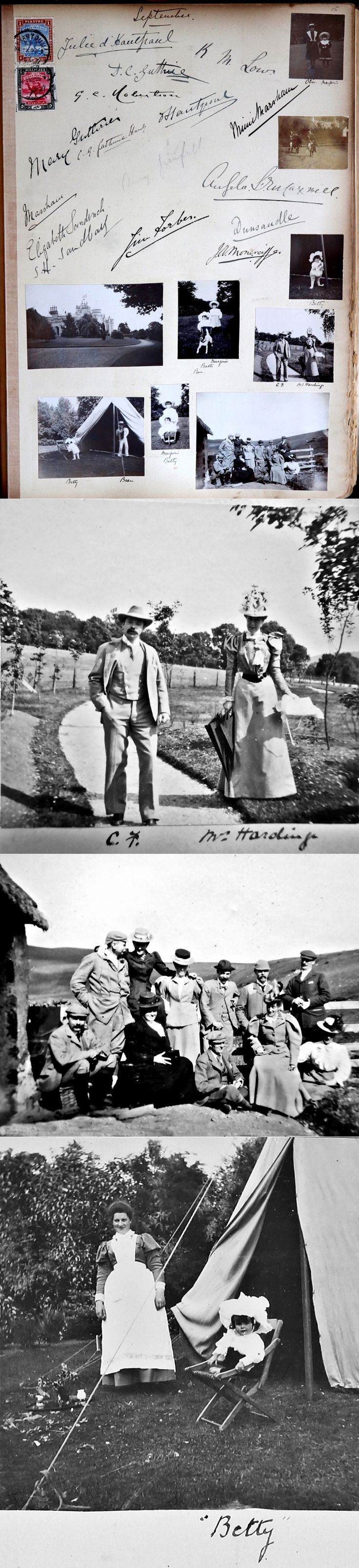 38 Castle Newe Visitors Book 1898