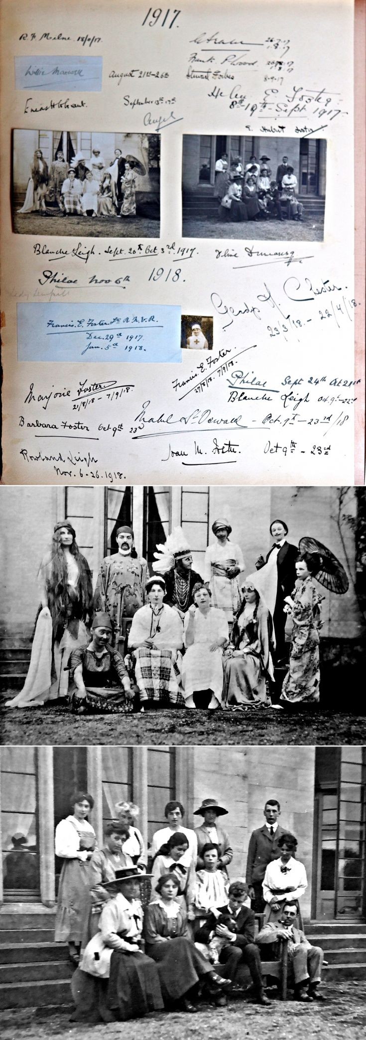 43 Castle Newe Visitors Book 1917