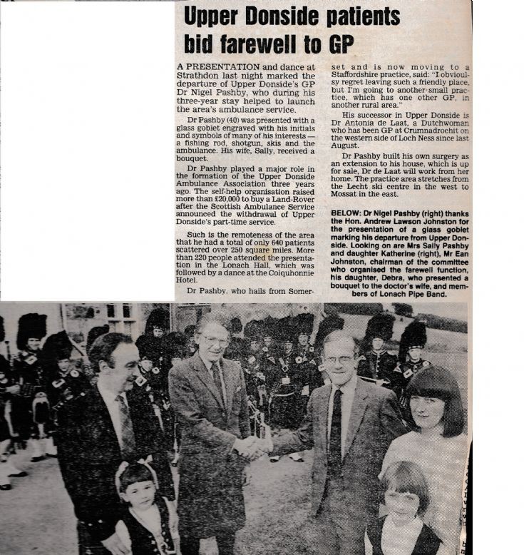 68 Dr Pashby Retires c 1980