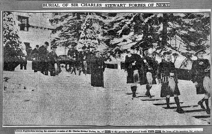 81 Funeral of Sir Chales Forbes 5th Bart 1927
