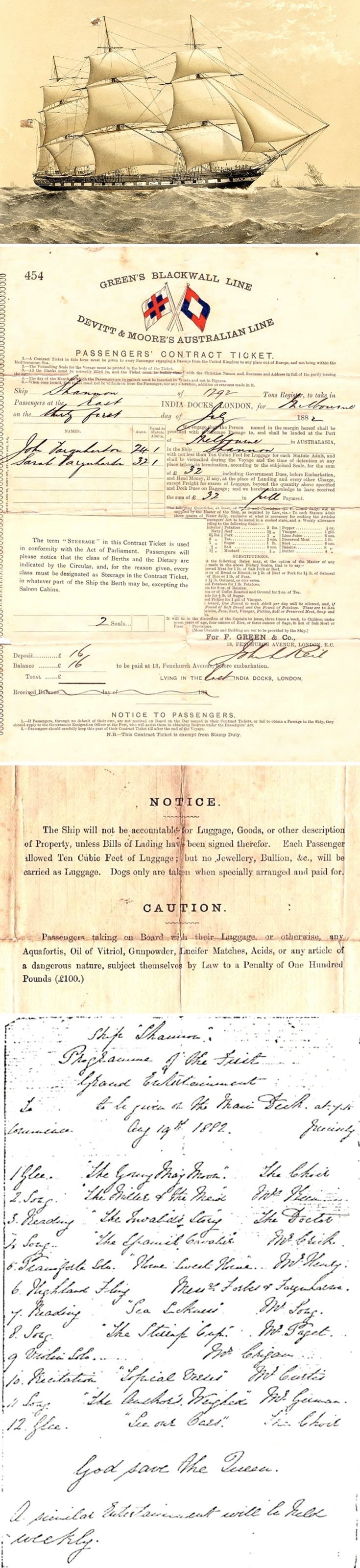 14 Journey to Australia 1882