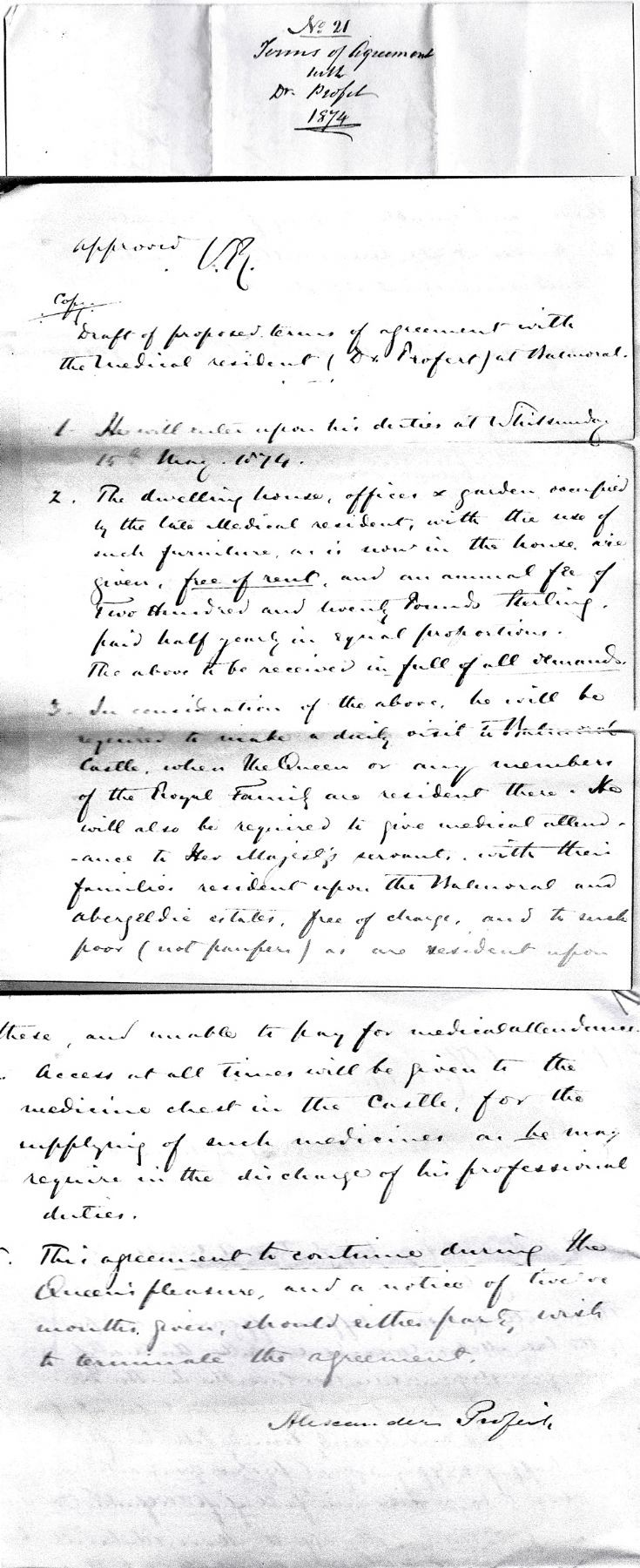 91 Dr Profeit's contract of Royal Appointment