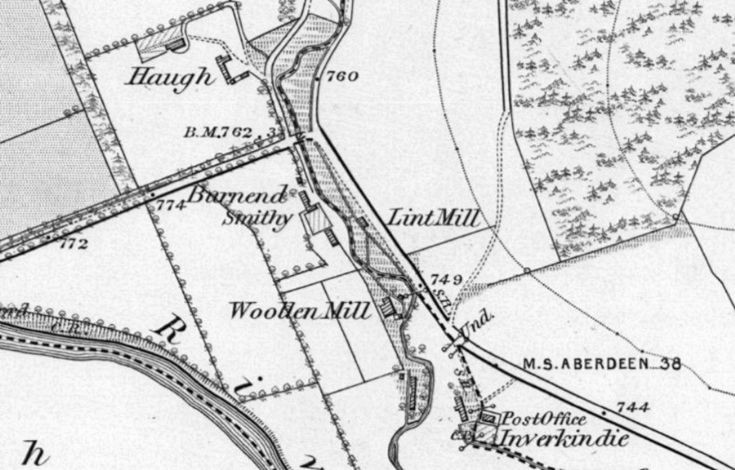 20 Inverkindie 1850 map