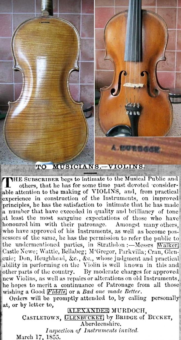 103 Alexander Murdoch Fiddle Maker Glenbucket