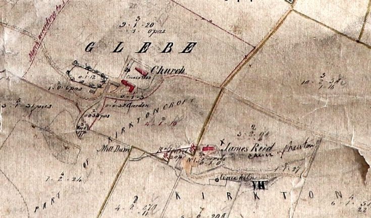 33 Estate Map 1861 Church and Kirkton