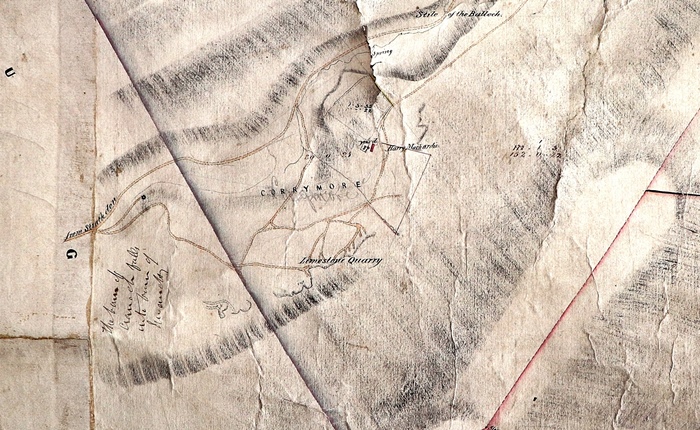 34 Estate Map 1861 Corrymore Quarry