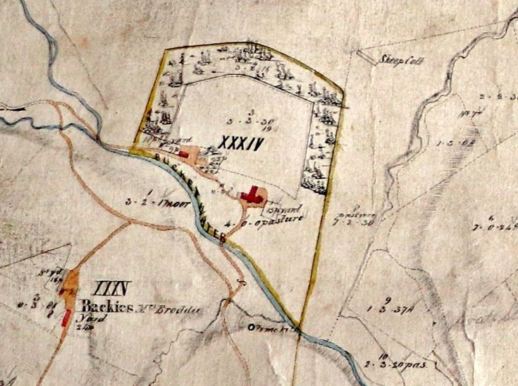 36 Estate Map 1861 Lodge and Backies 