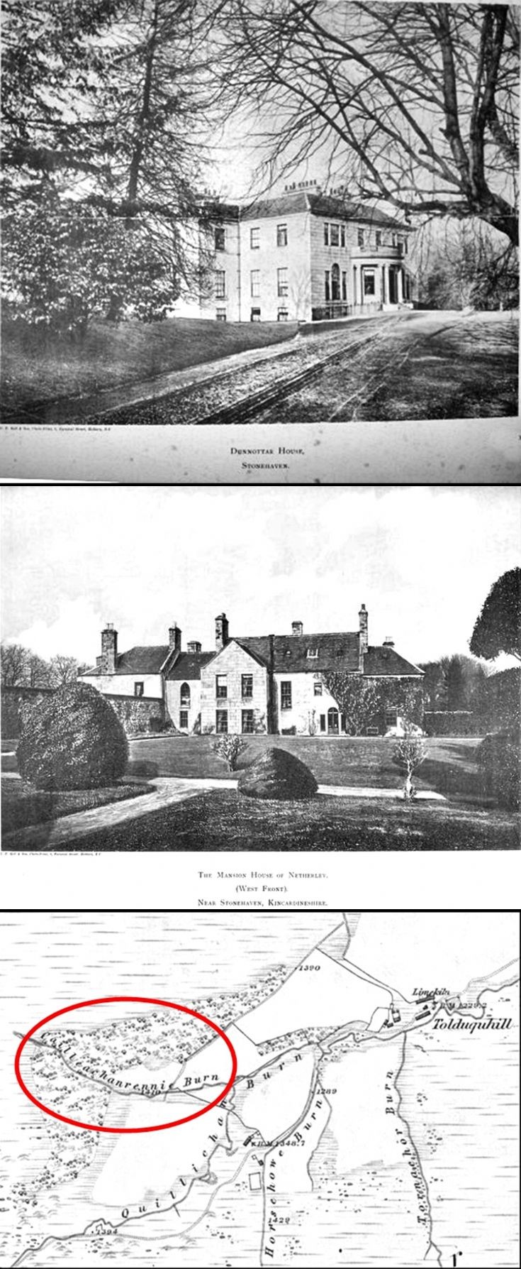 2 Dunnottar, Netherly and Cailleachanrennie Burn 