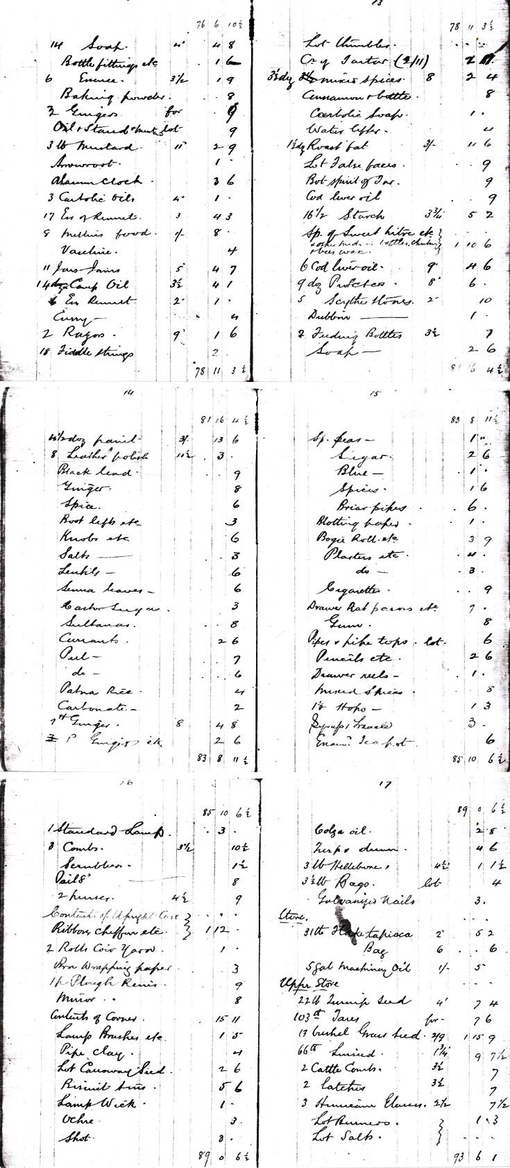 32 Stock at Craigton Shop 1909 Part 3