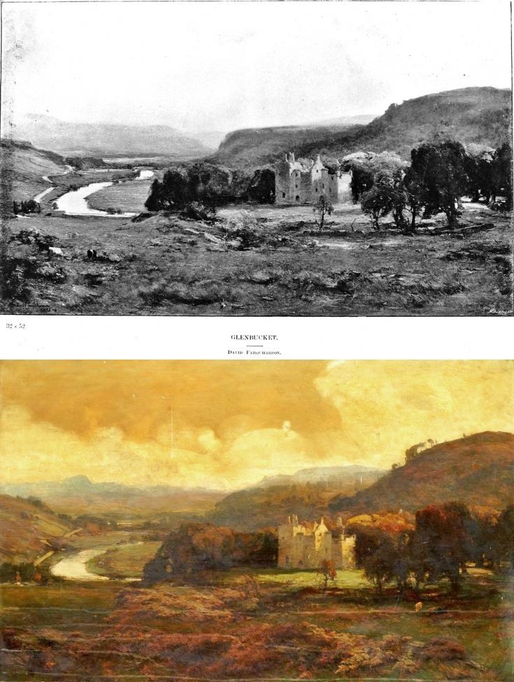 203 Painting of Glenbuchat Castle 1896