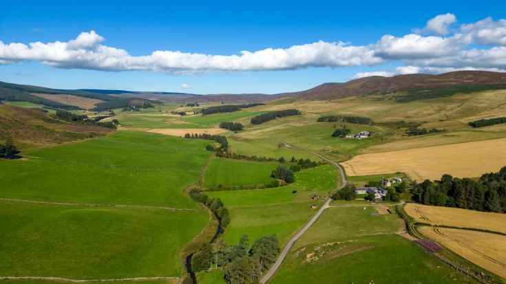 3 Looking West from Glenbuchat Castle