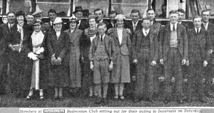23 Glenbuchat Badminton Class outing 1937