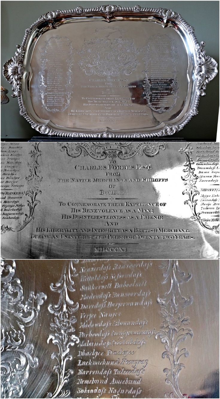 21 Silver Tray presented to Sir Charles Forbes1811