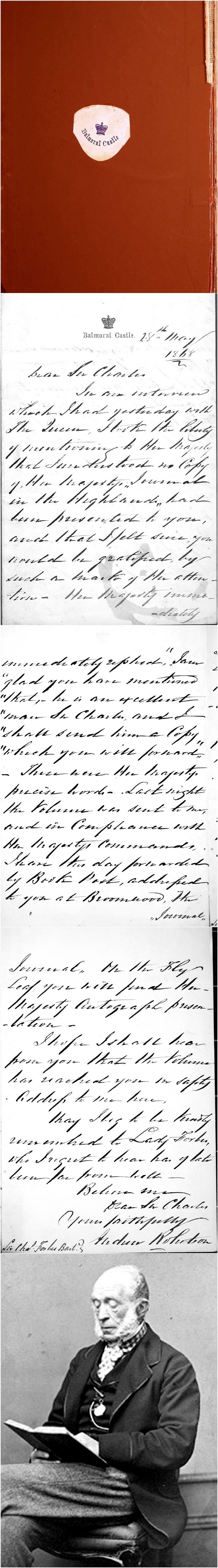 35 Letter to Sir Charles from Balmoral Castle 1868