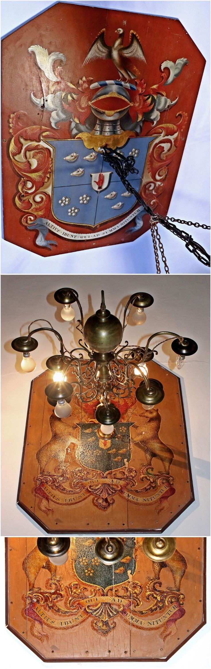 42 Newe Castle Wooden Ceiling Crests.