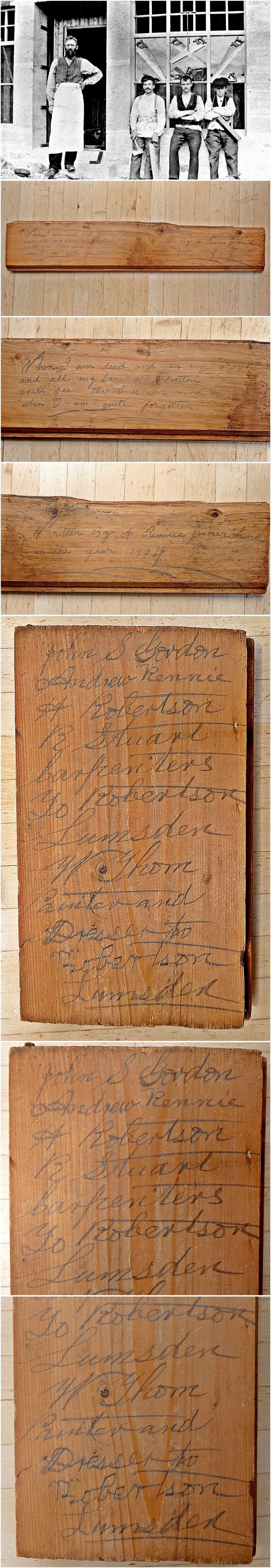 156 Craigton Shop Carpenter Writing  1904