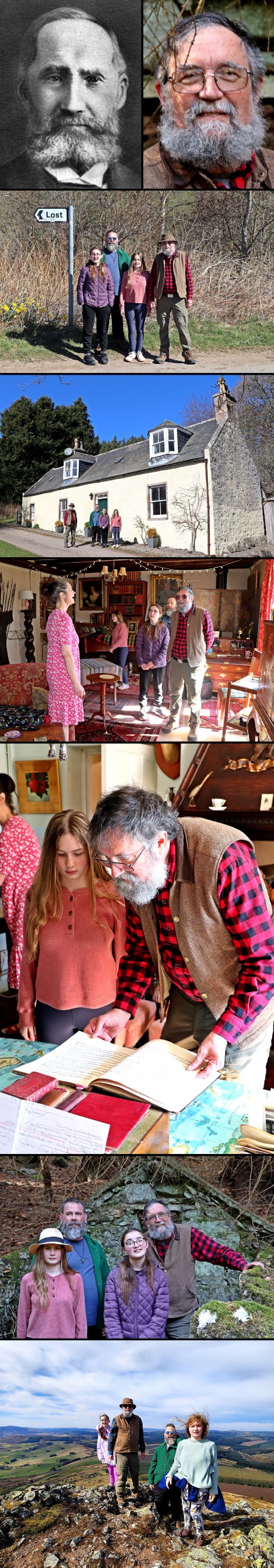36 Stephen Walker and family visit Strathdon