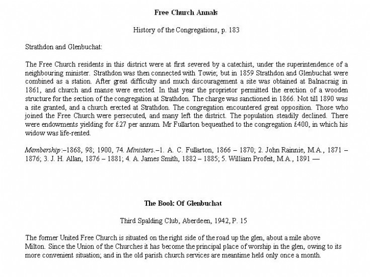 36 Free Church Annals