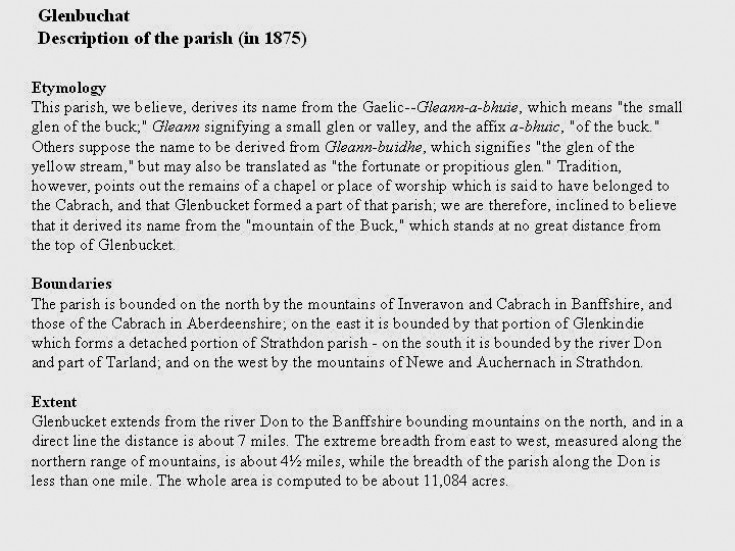 55 Glenbuchat Description 1875 Page 1