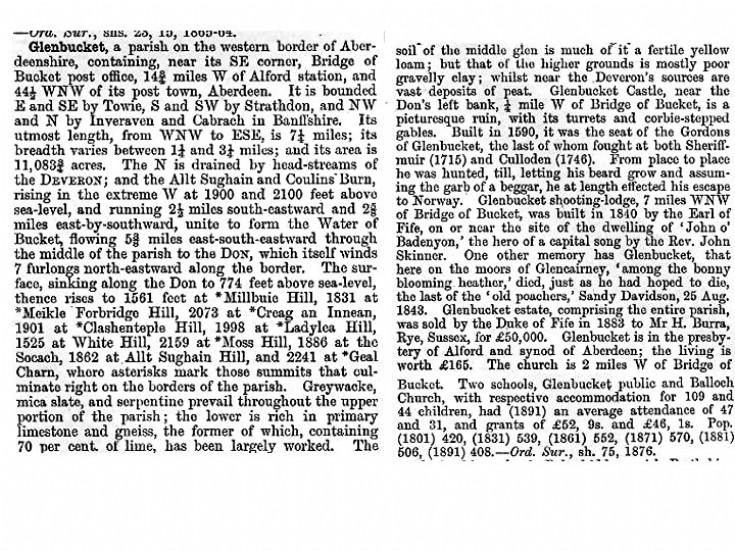 57 Scottage Ordnance Gazeteer 1892-96