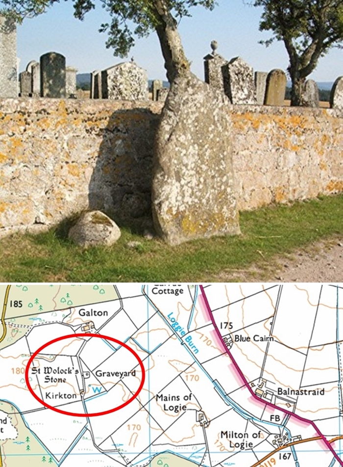 8 St Walloch and Walloch Stone (celtic missionary)