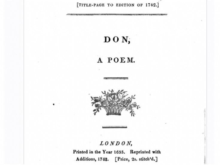 59 Don an epic poem