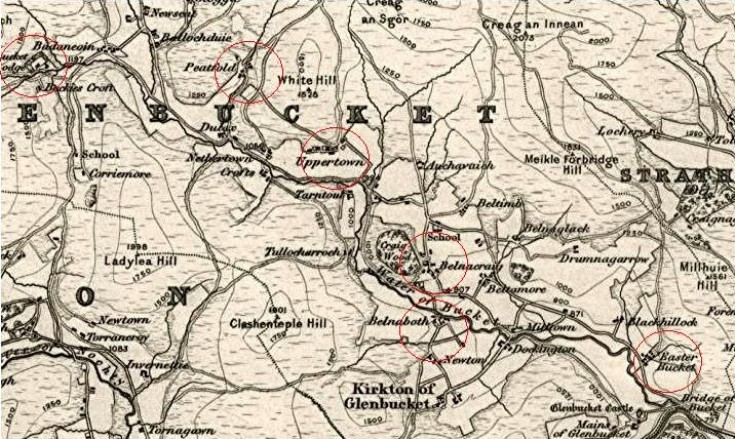 32 Glenbuchat Clachans 1865 map