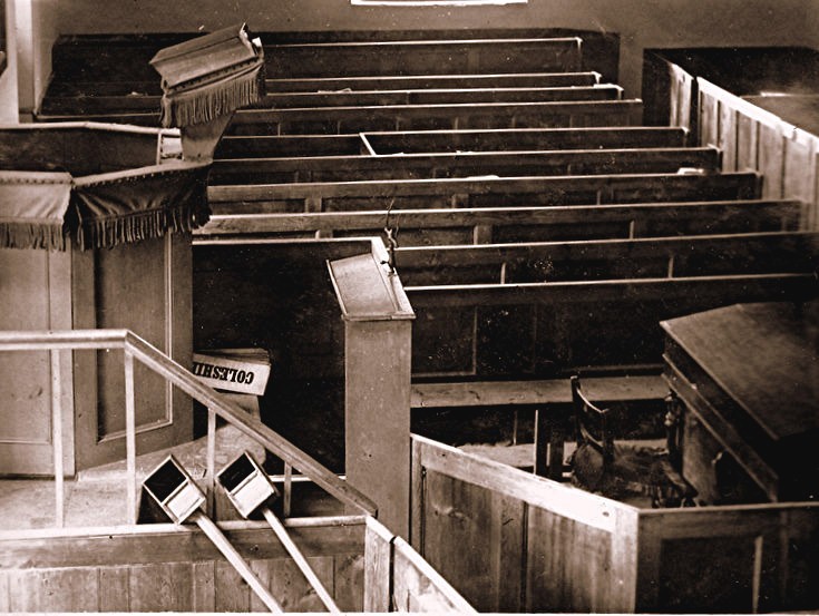 38 Glenbuchat Old Church Interior 1935