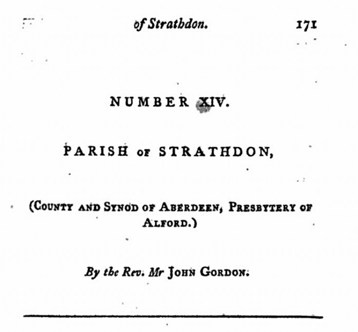 72 1791 Statistical Account Strathdon