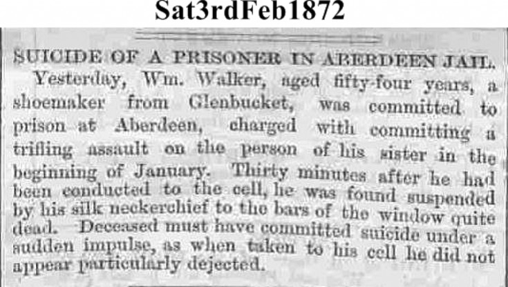 8. Suicide of William Walker Upperton 1872