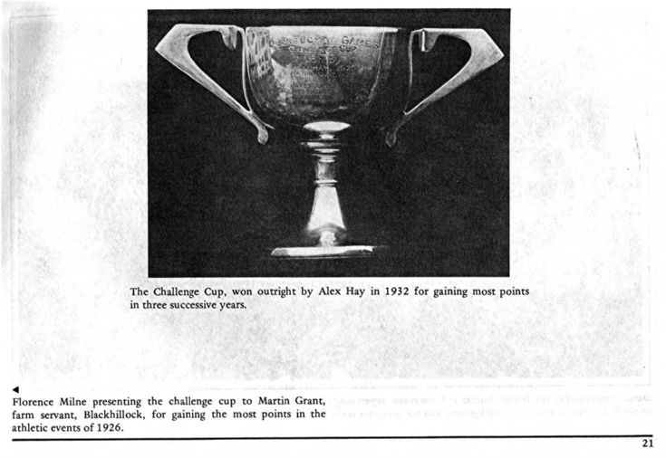 21 Glenbuchat Games trophy