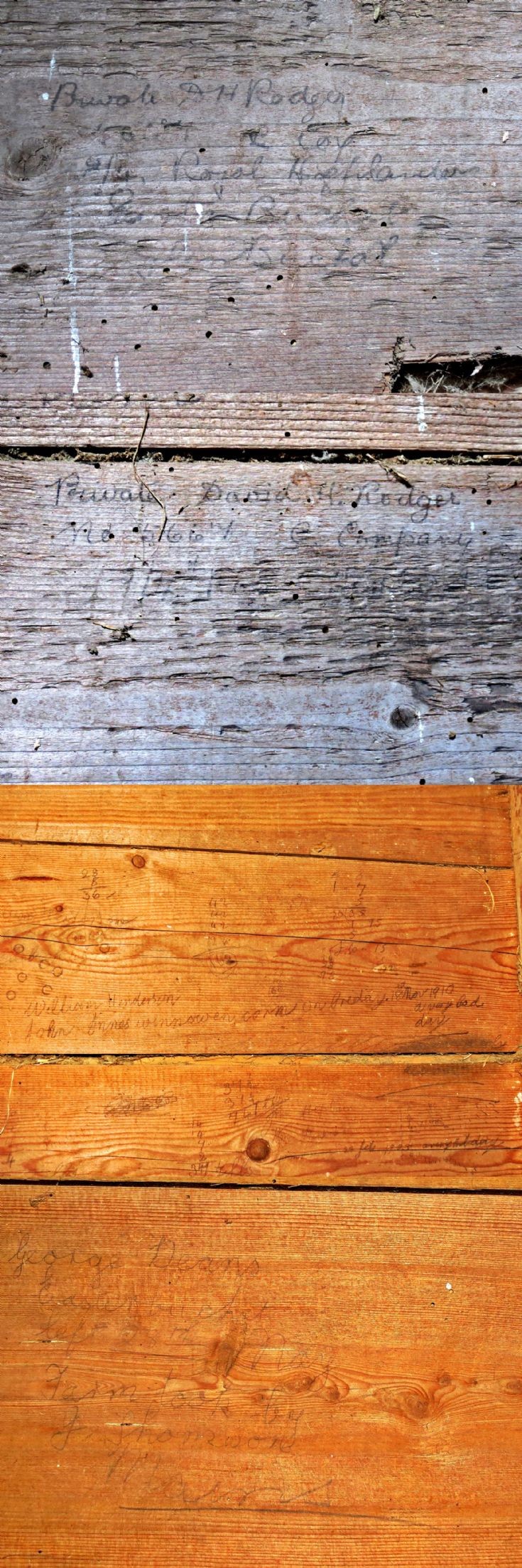 160 Easterbuchat Barn, Wall writings