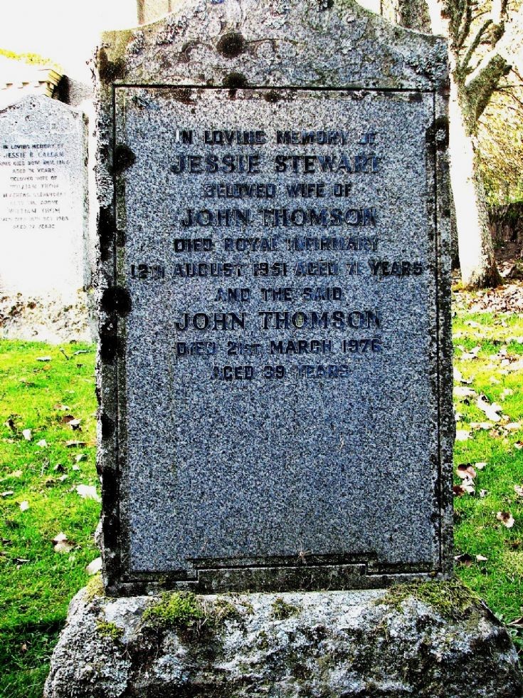 4 Grave Stone No 1 Jessie Stewart
