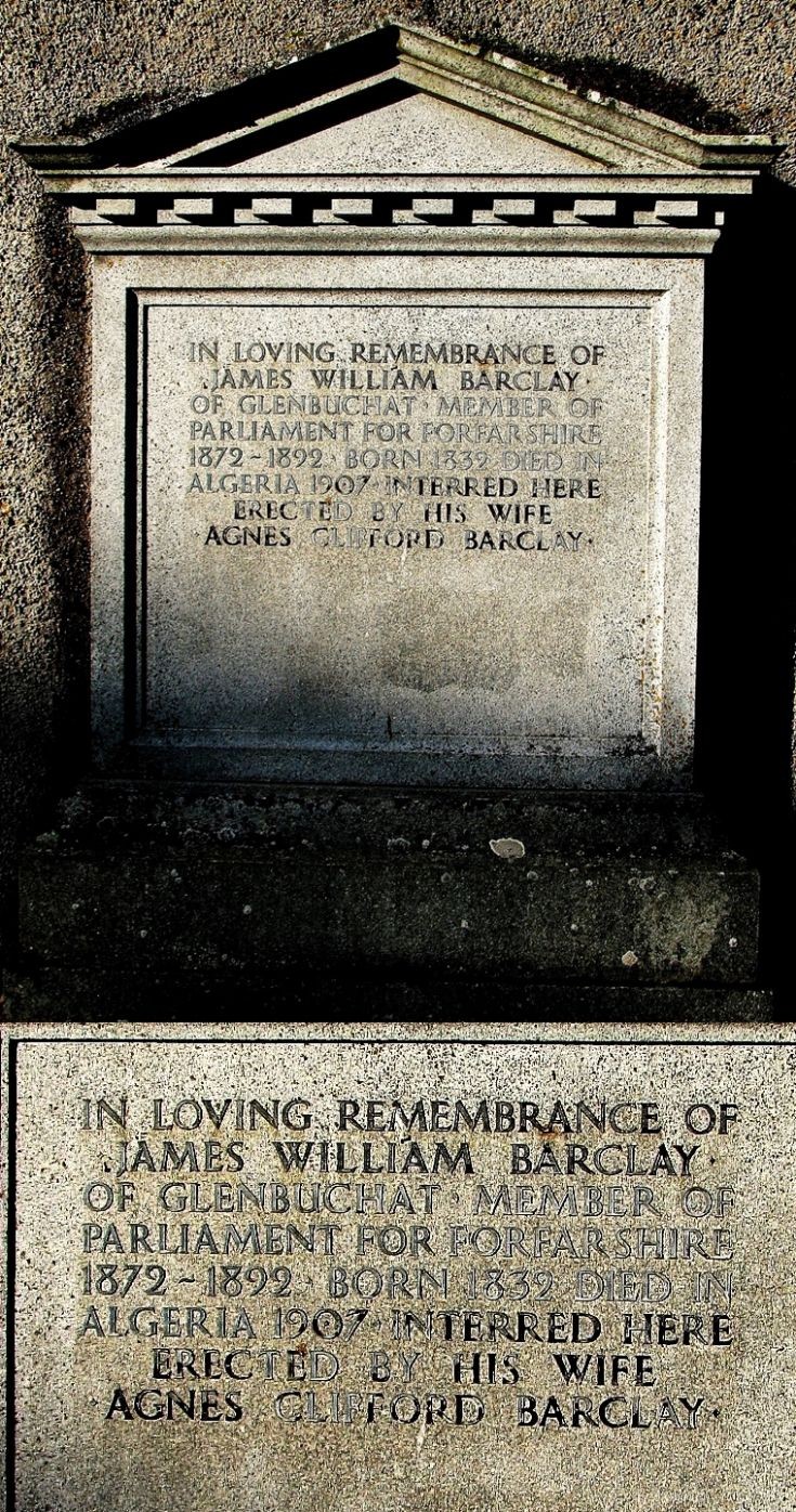 9 Grave Stone No 6 James William Barclay MP