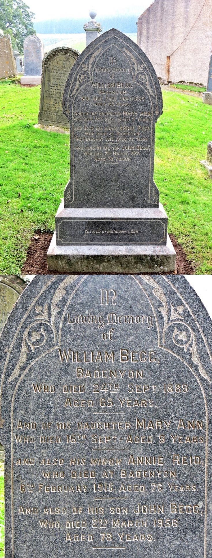 16 Grave Stone No 13 William Begg