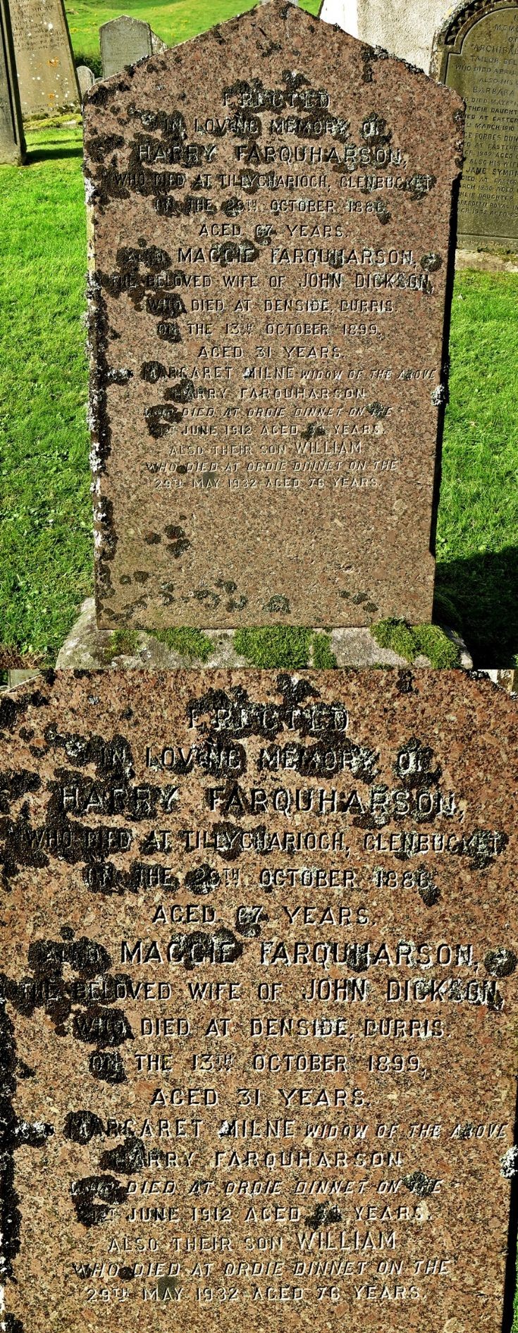 17 Grave Stone No 14 Harry Farquharson