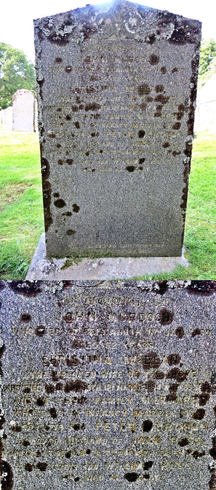20 Grave Stone No 17 John Murdoch