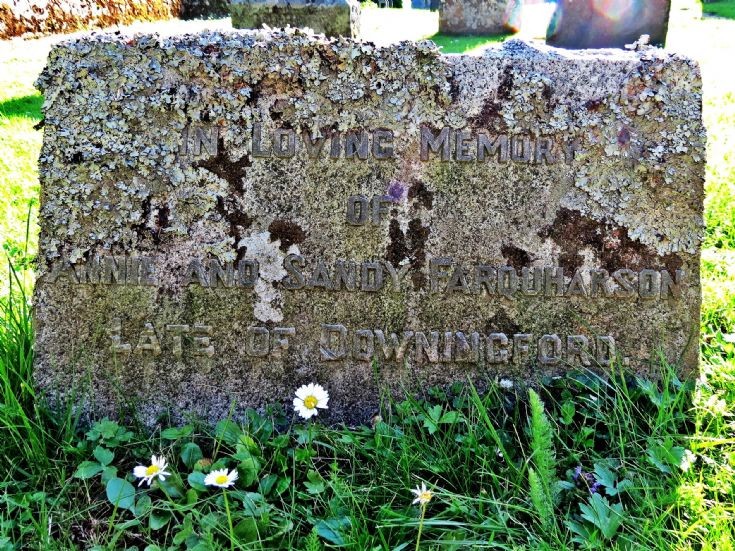 24 Grave Stone No 21 Annie and Sandy Farquharson