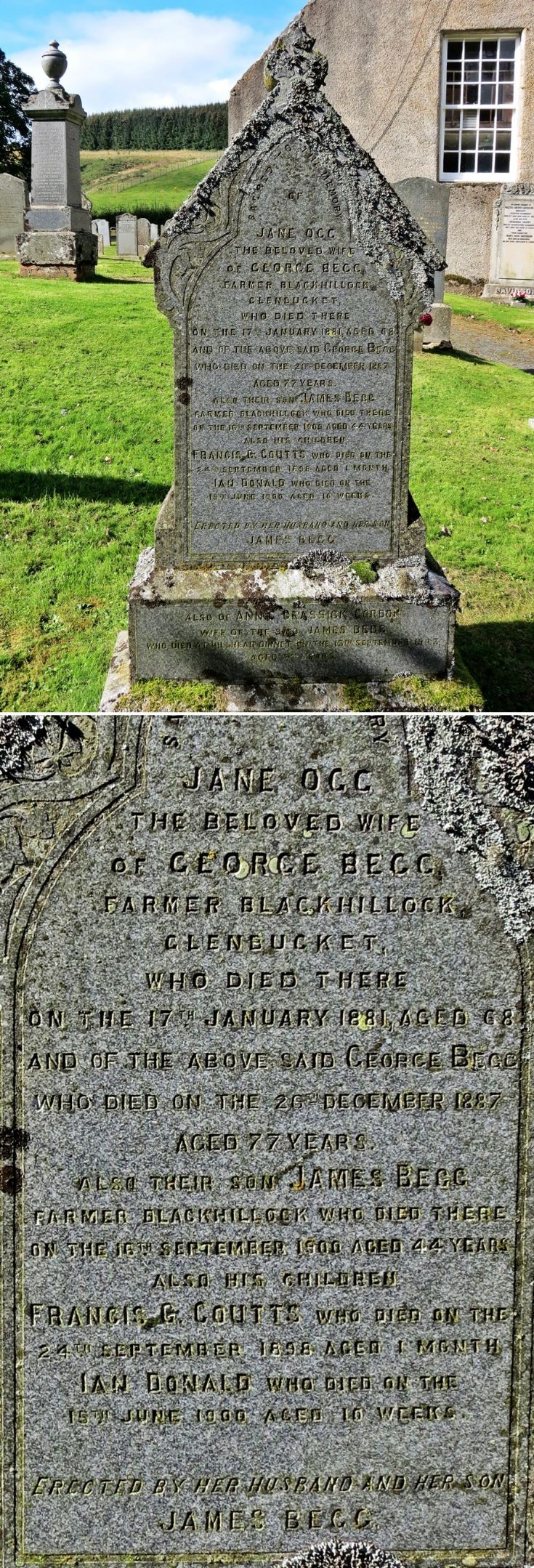 26 Grave Stone No 23 George Begg