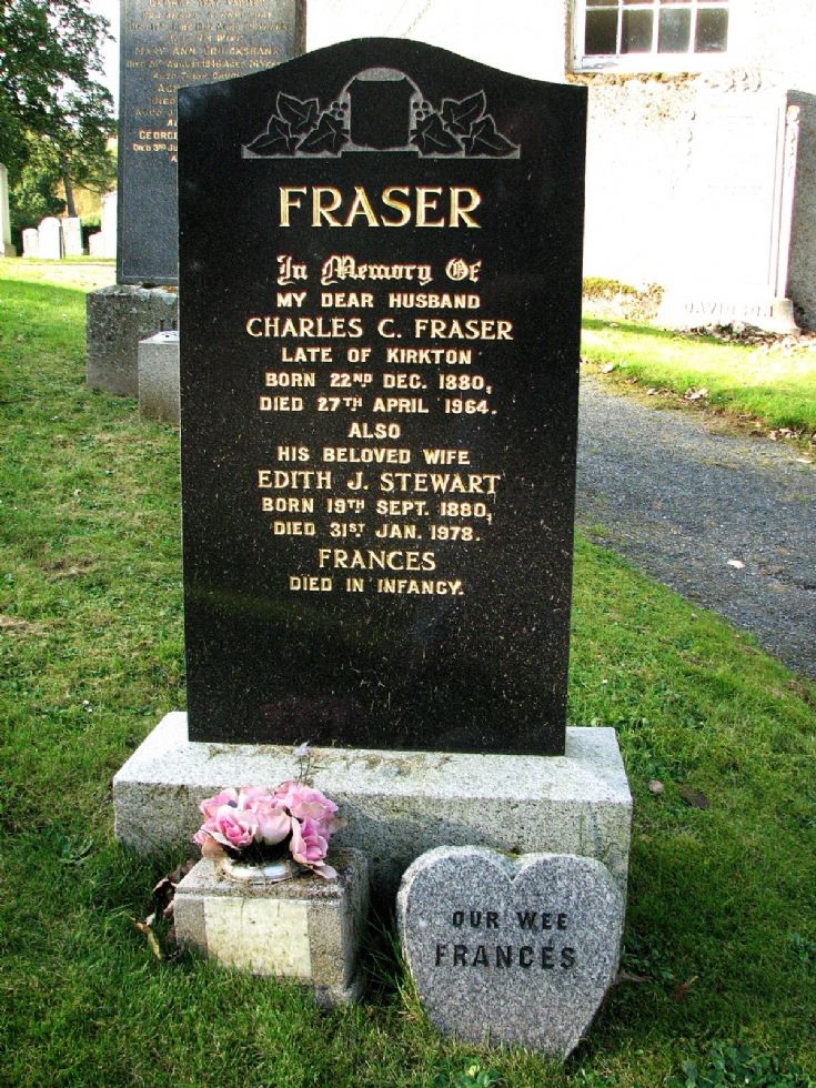 29 Grave Stone no 28 Charles C Fraser