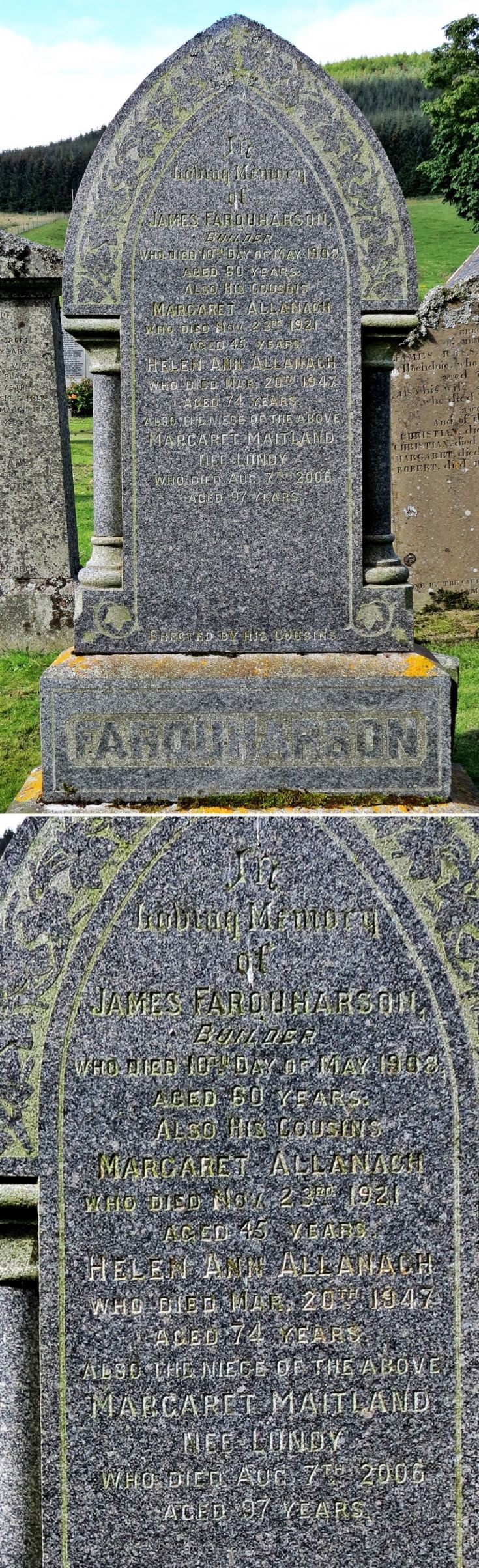 31 Grave Stone No 30 James Farquharson