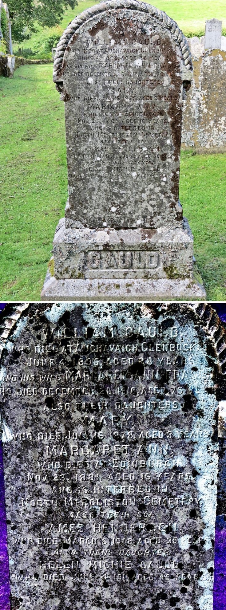 34 Grave Stone No 37 William Gauld