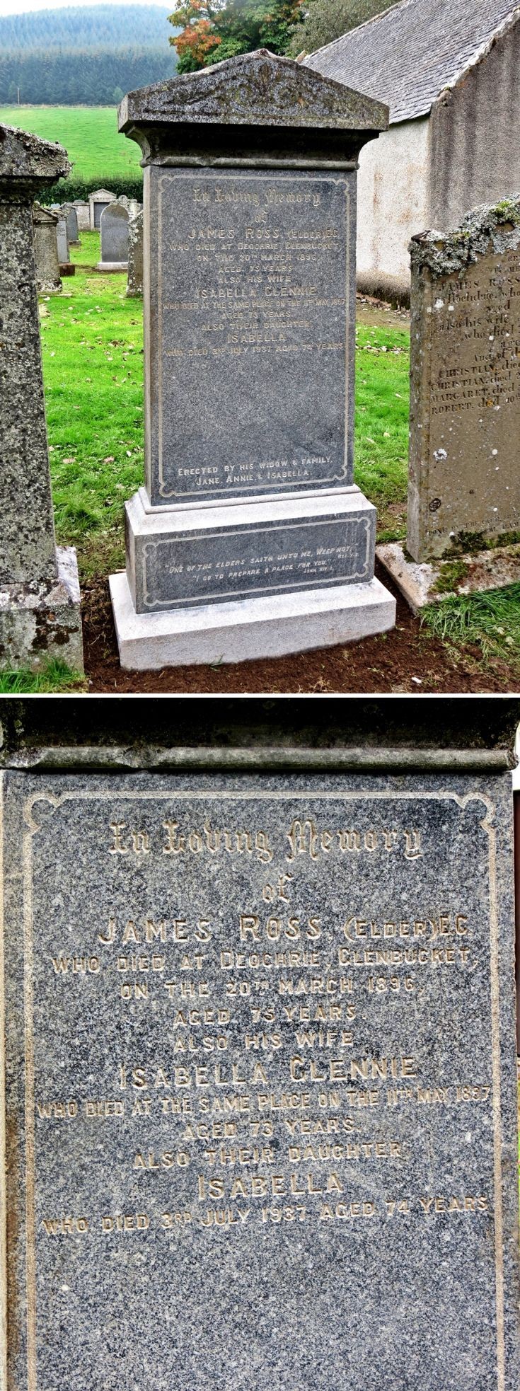 38 Grave Stone No 41 James Ross (Elder)