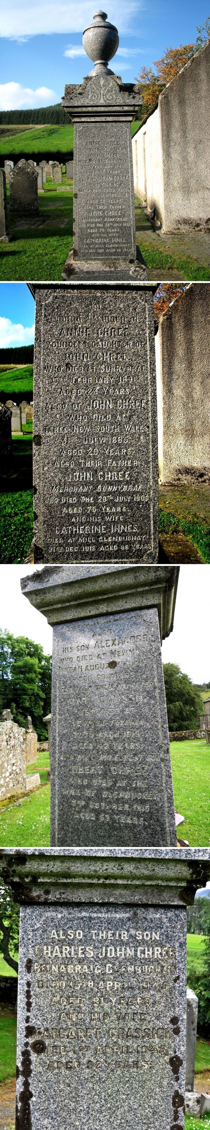 49 Grave No 56 Annie, Alexander, Charles Chree