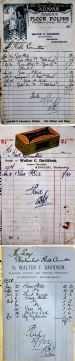 22 Invoices for Hall from Walter Davidson