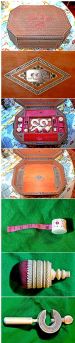 45 Indian Sewing Box with Initials CCB