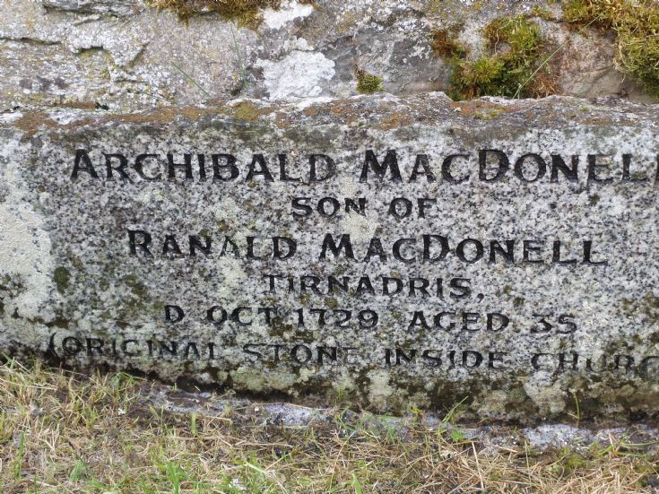 Replica Headstone MacDonell of Keppoch Family - 20