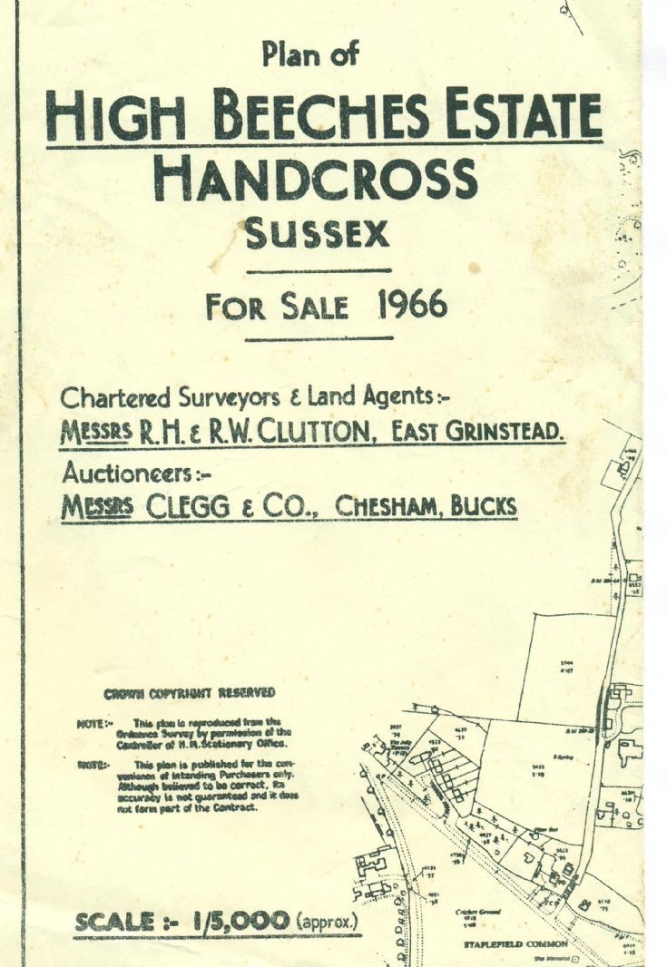 High Beeches auction map 1966