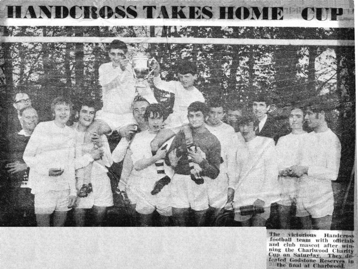 Handcross football team win the Charlwood Cup